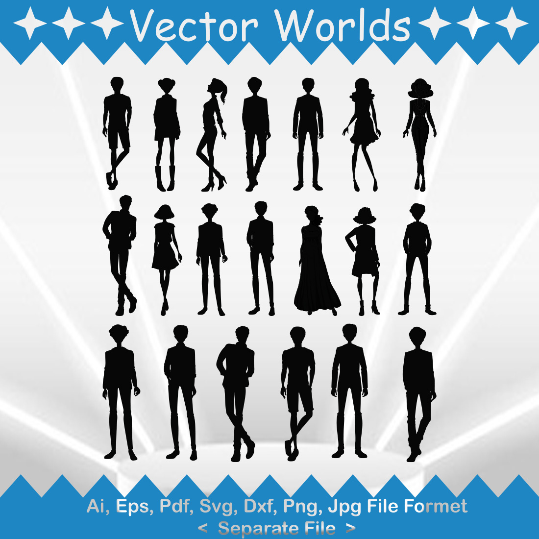 Character SVG Vector Design preview image.