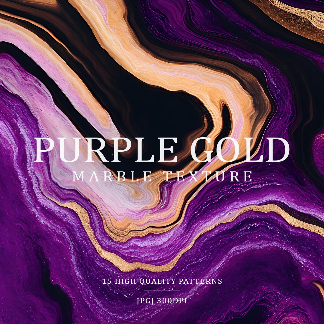Purple Gold Marble Textures cover image.