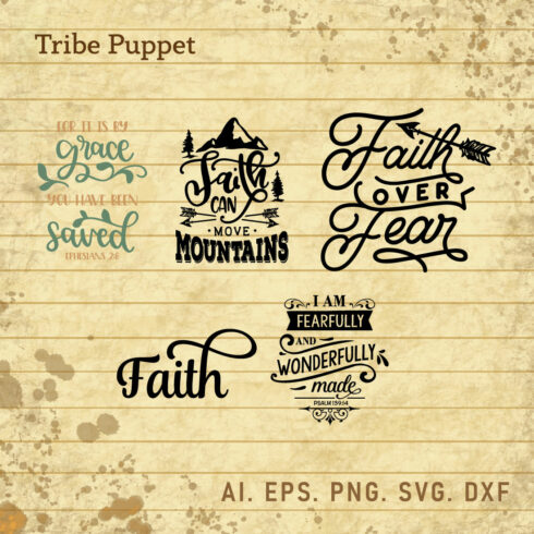 Christian Typography bundle cover image.