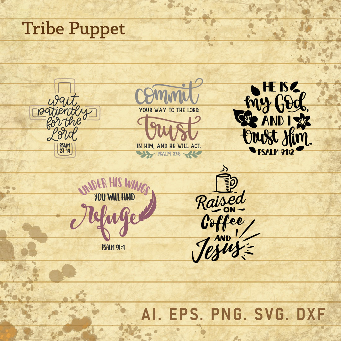 Christian Typography bundle cover image.