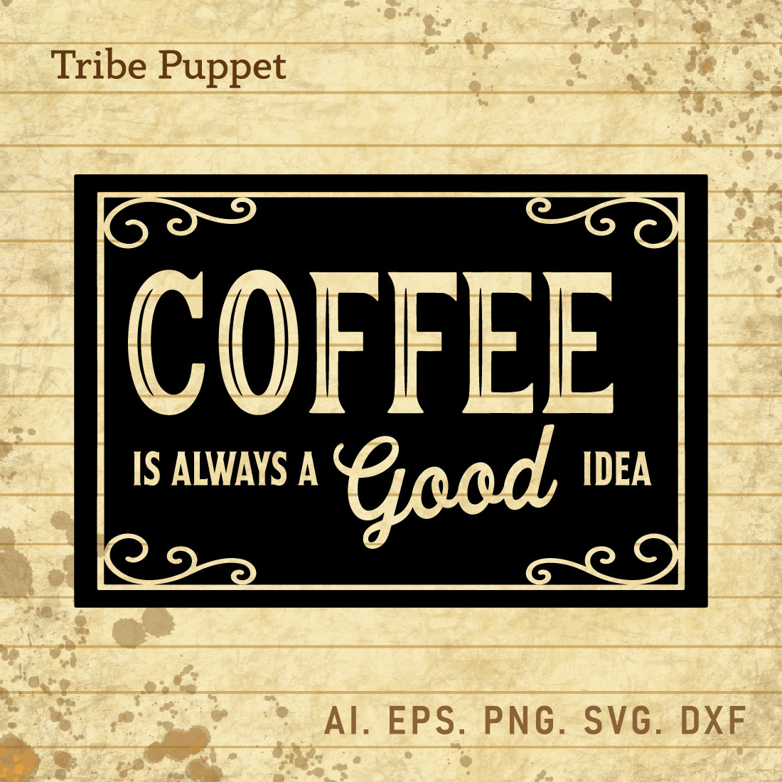 Vintage Coffee Typo 6 cover image.