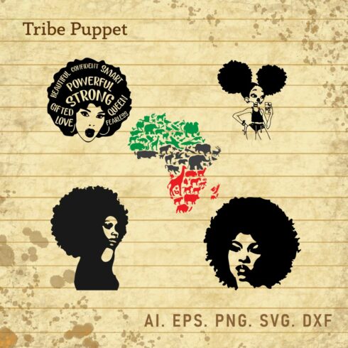 Afro Women vector cover image.