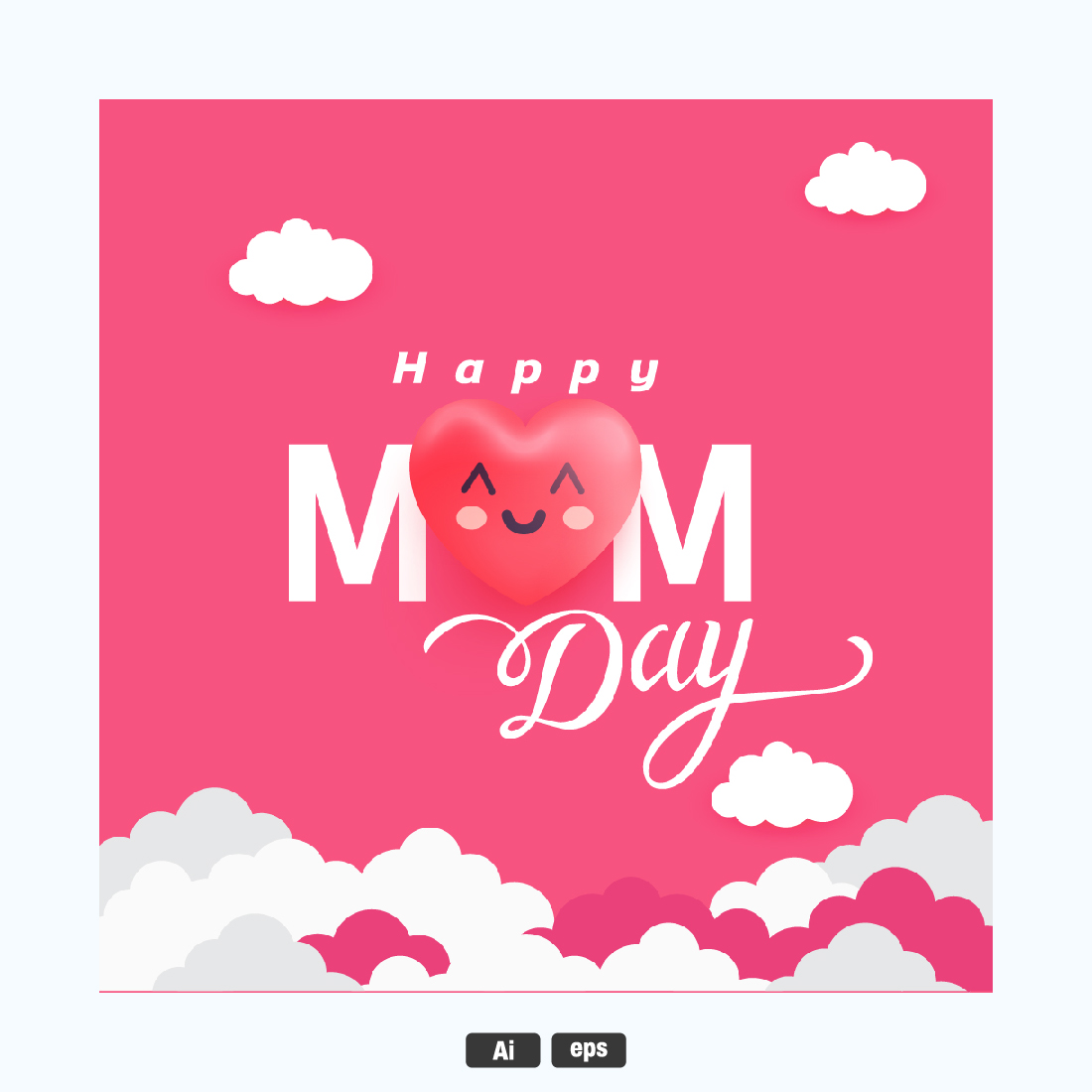 Mother's Days social media banner cover image.