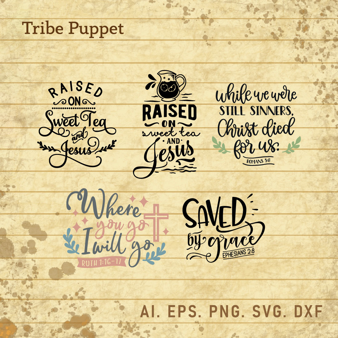 Christian Typography bundle cover image.