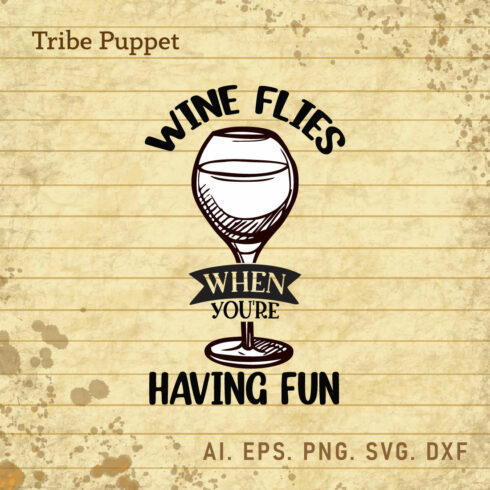 Wine Typography SVG cover image.