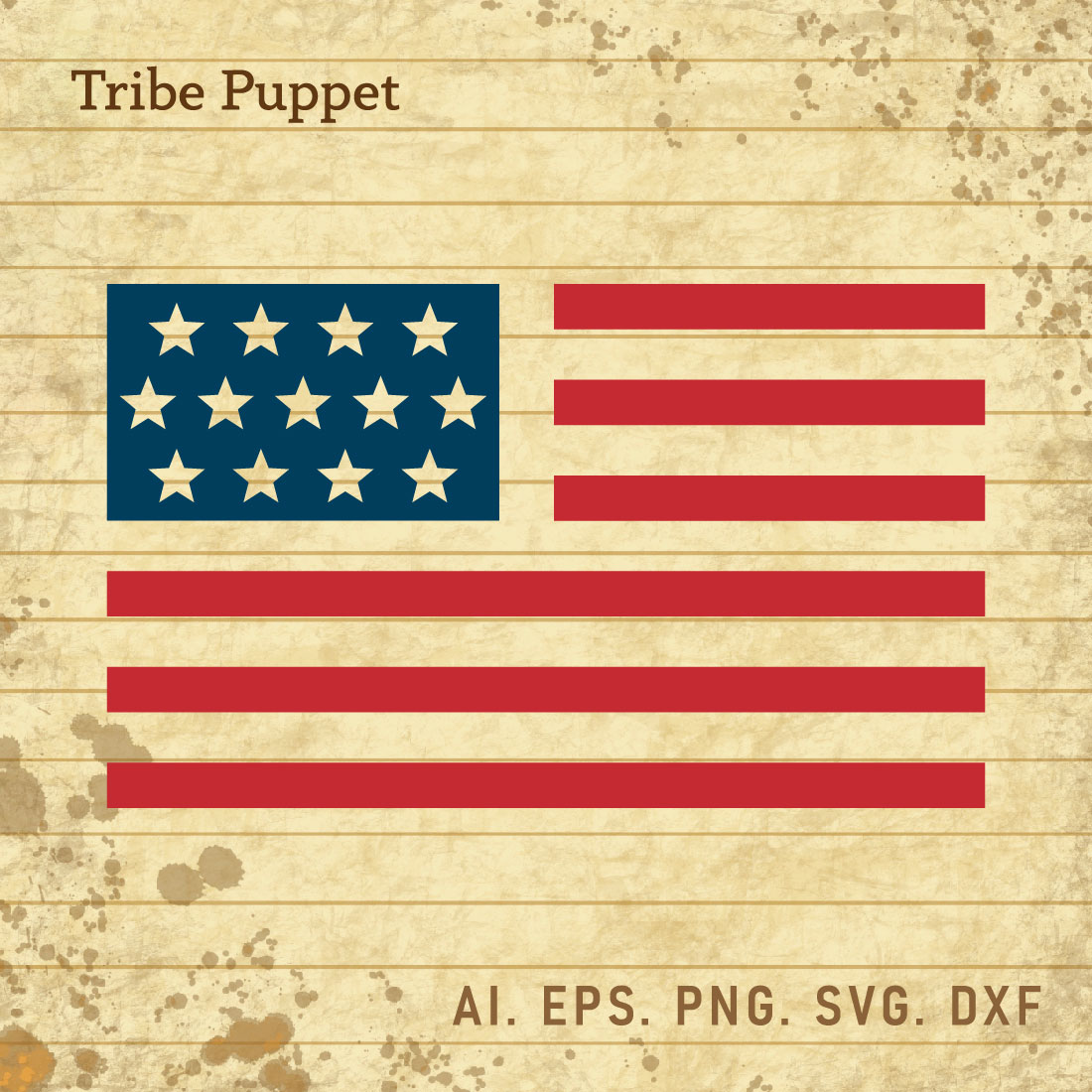 American Flag SVG cover image.
