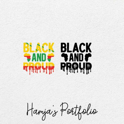 Black And Proud Vector Svg cover image.