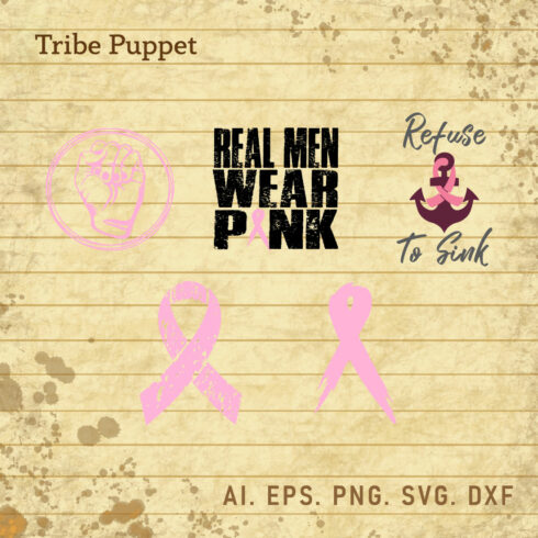 Breast Cancer Typo Bundle cover image.