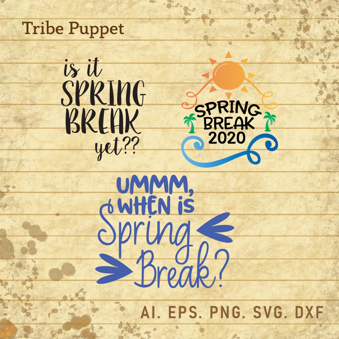 Spring Break Typo cover image.