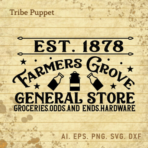 Vintage Farm House Typo cover image.