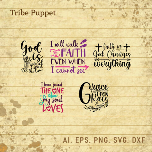 Christian Typography bundle cover image.