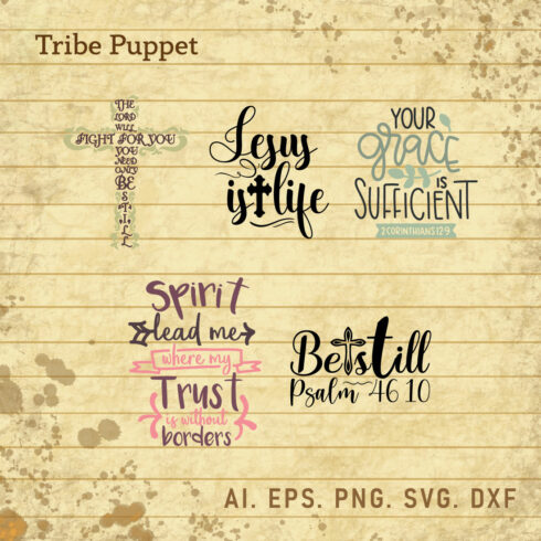 Christian Typography bundle cover image.