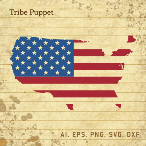 American Flag SVG cover image.