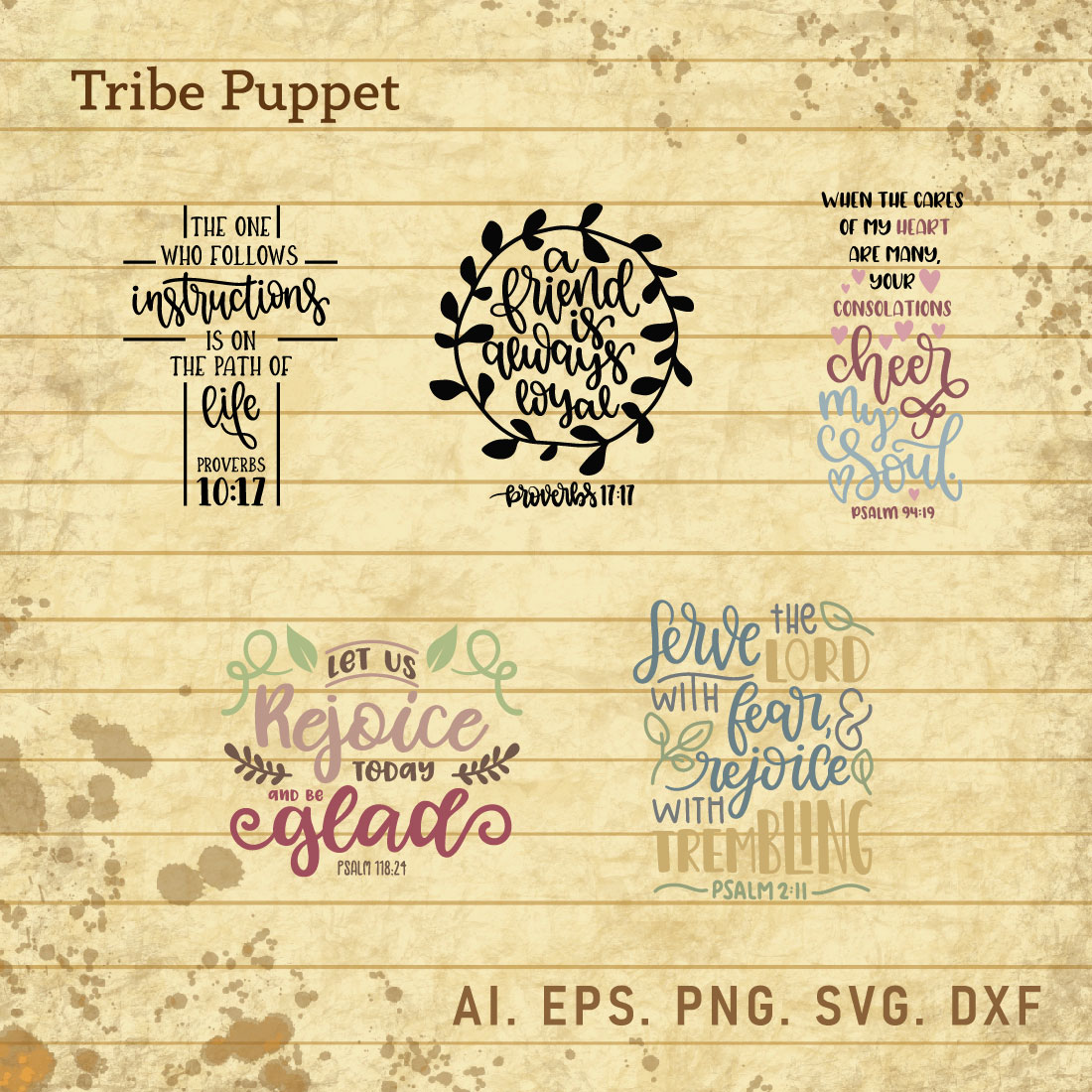 Christian Typography bundle cover image.