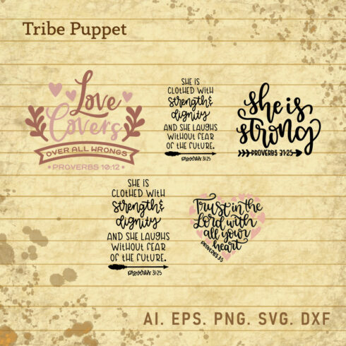 Christian Typography bundle cover image.