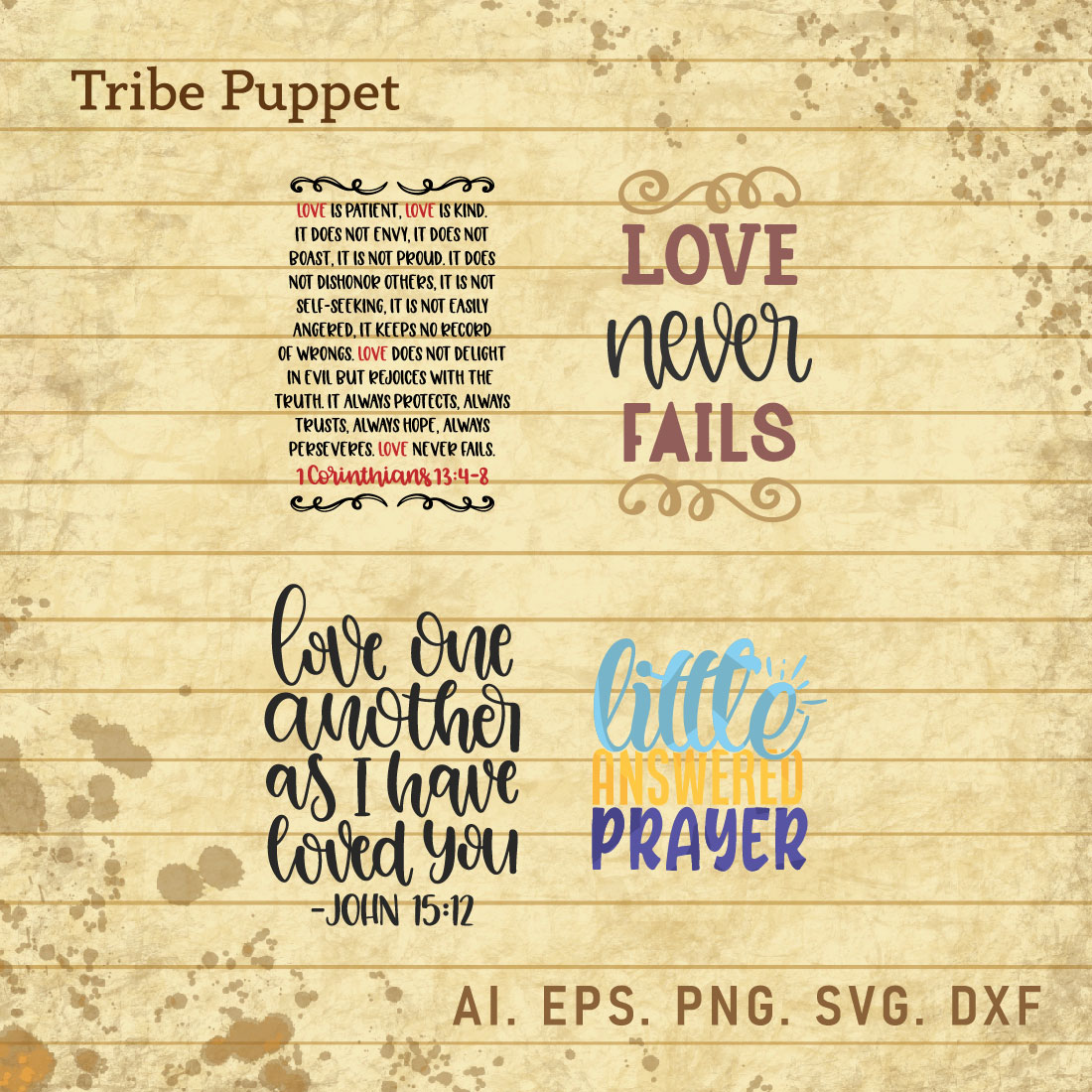 Christian Typography bundle cover image.