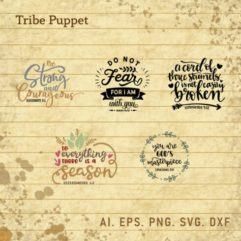 Christian Typography bundle cover image.