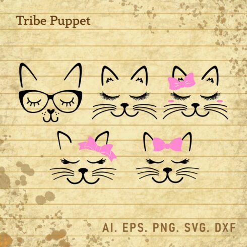 Cat Typography Vector cover image.
