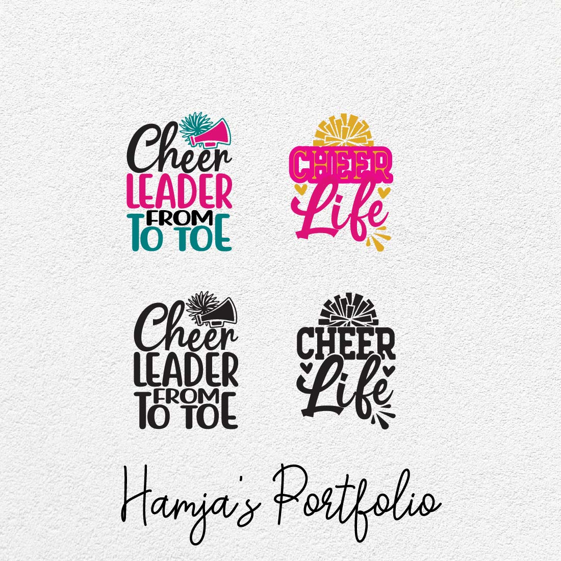 Cheer Typography Vector - MasterBundles