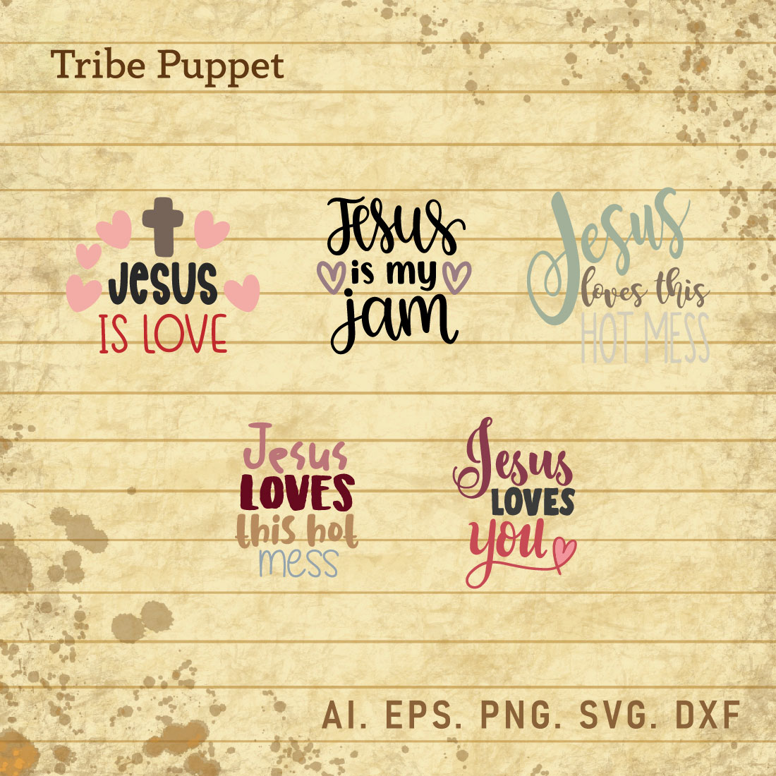 Christian Typography bundle cover image.