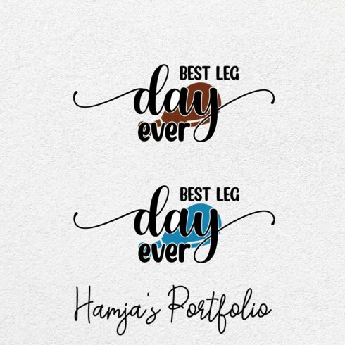 Best Leg Day Vector cover image.