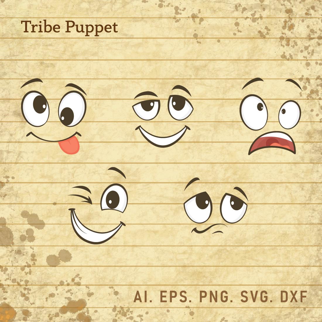 Cartoon Face Set cover image.