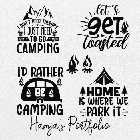 Camping Vector Svg cover image.