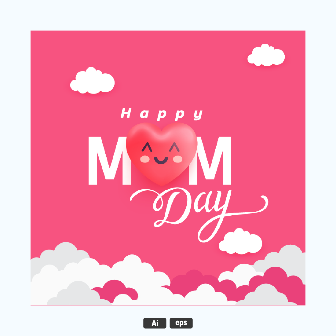 Mother's Days social media banner preview image.