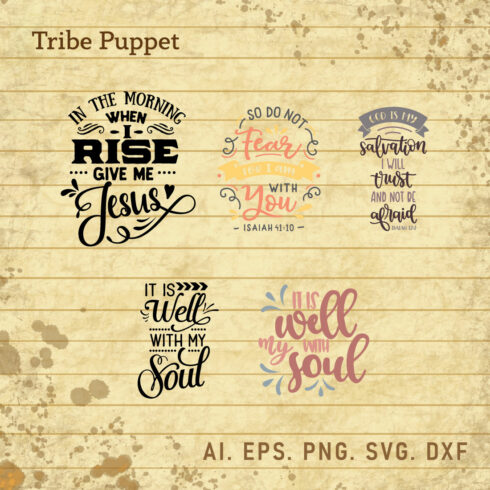 Christian Typography bundle cover image.