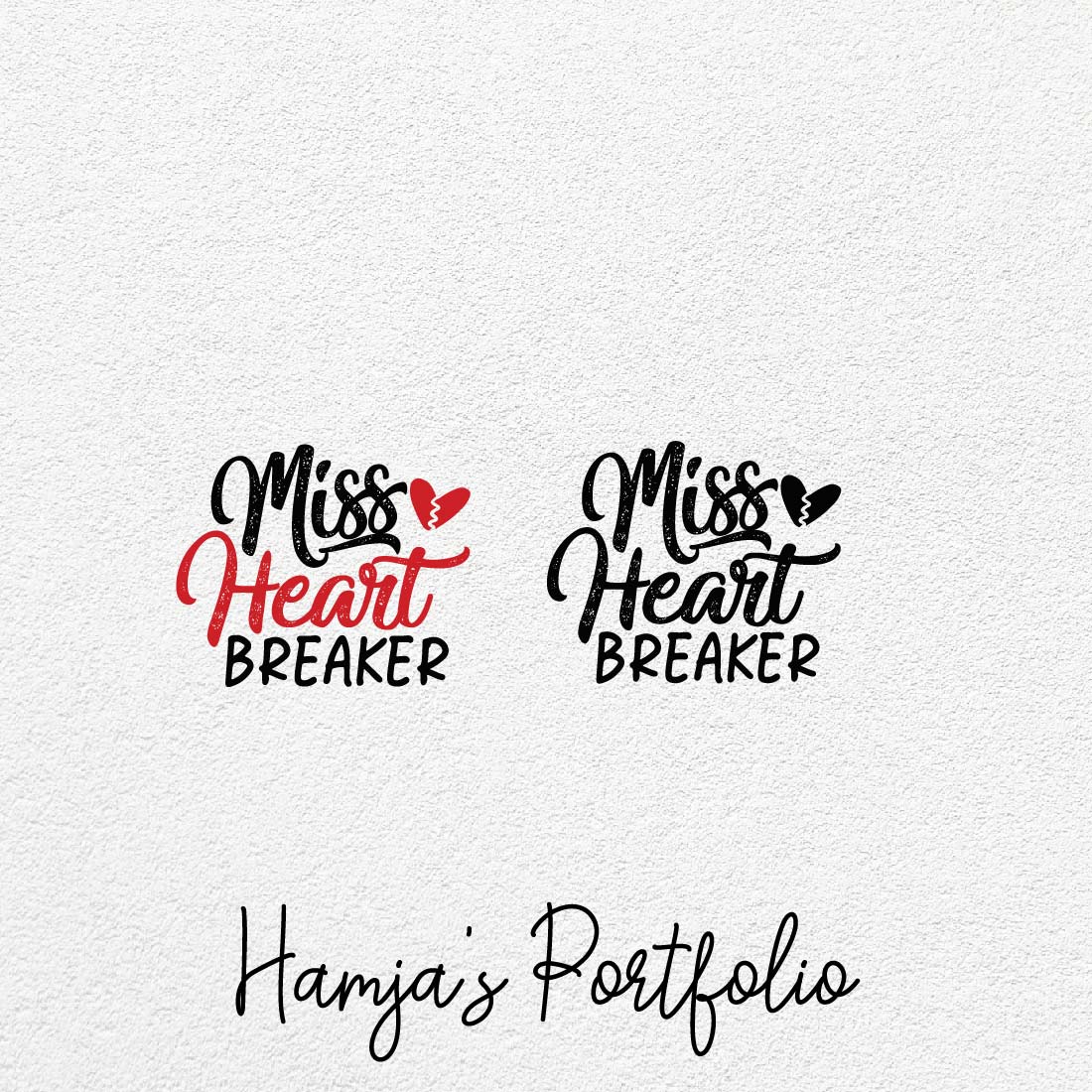 Miss Heart Breaker Vector Svg cover image.