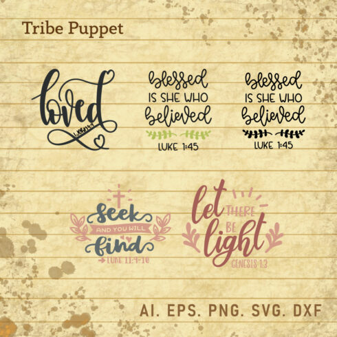 Christian Typography bundle cover image.