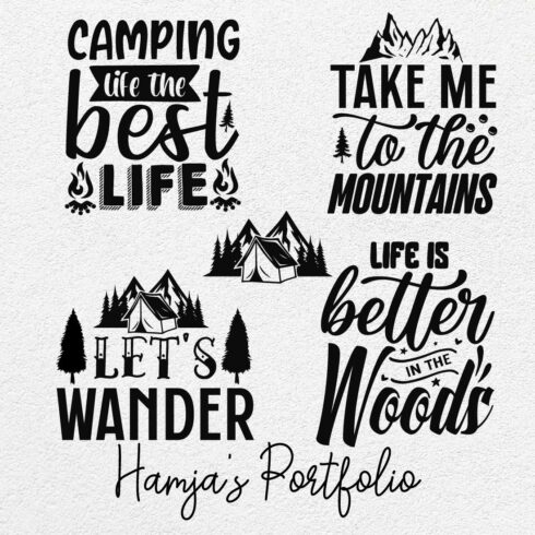 Camping Vector svg cover image.