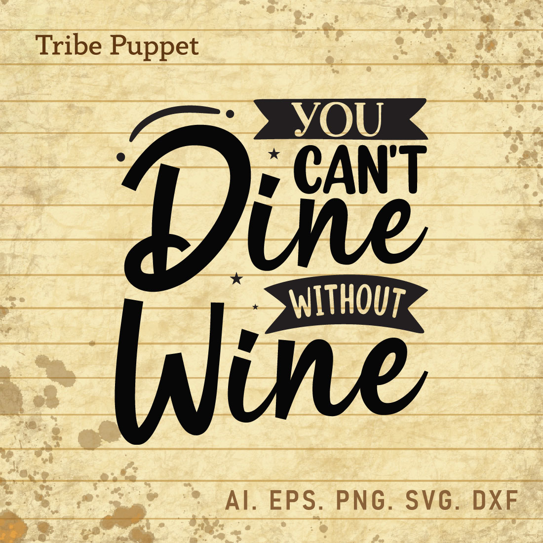 Wine Typography SVG cover image.