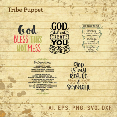 Christian Typography bundle cover image.