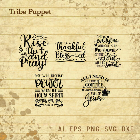 Christian Typography bundle cover image.