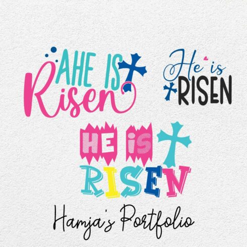 He Is Risen Vector svg cover image.