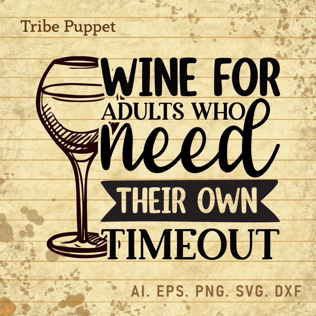 Wine Typography SVG cover image.