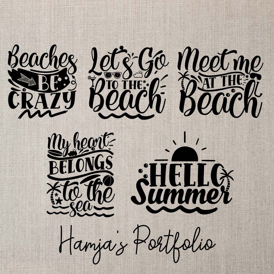 Beach Vector Svg preview image.