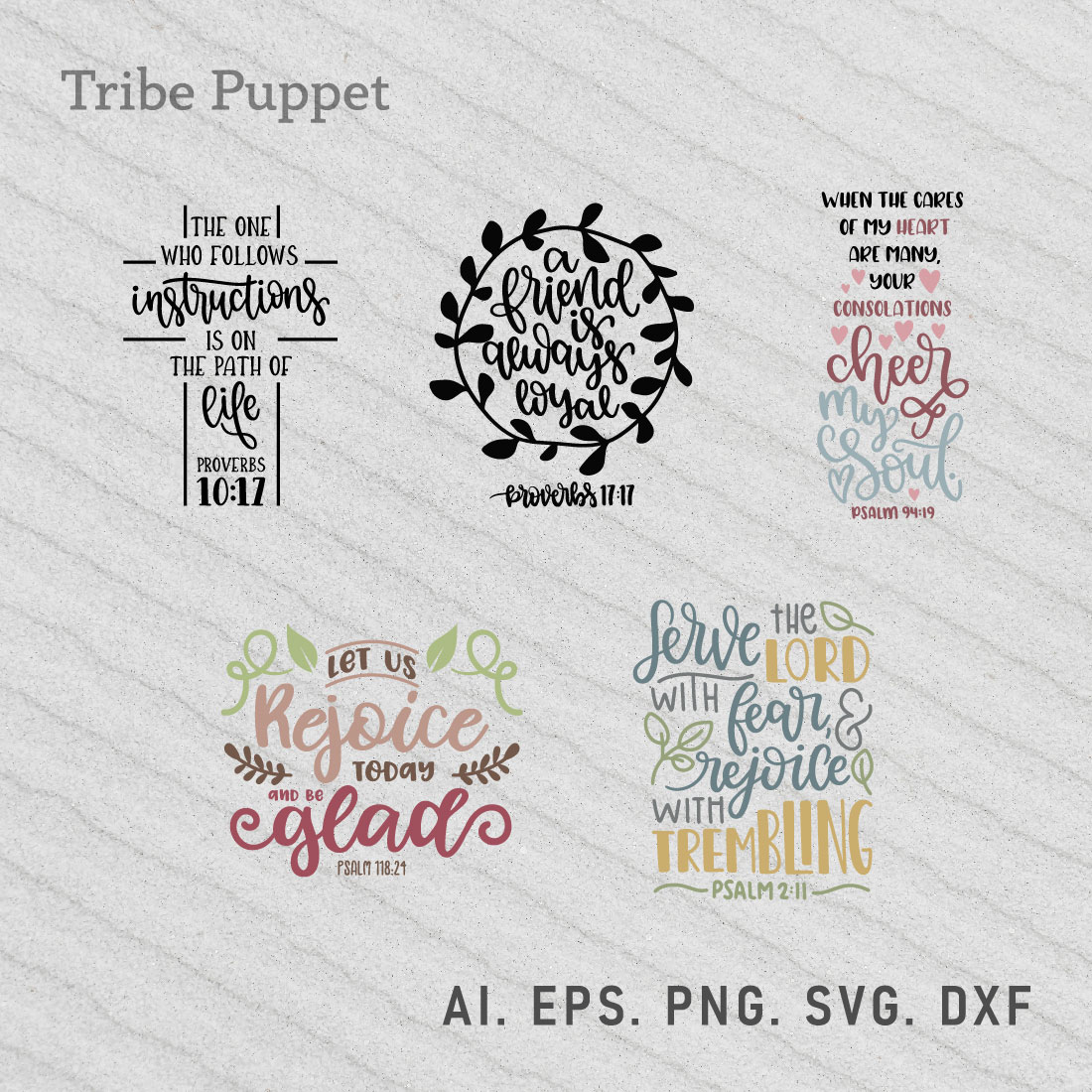 Christian Typography bundle preview image.