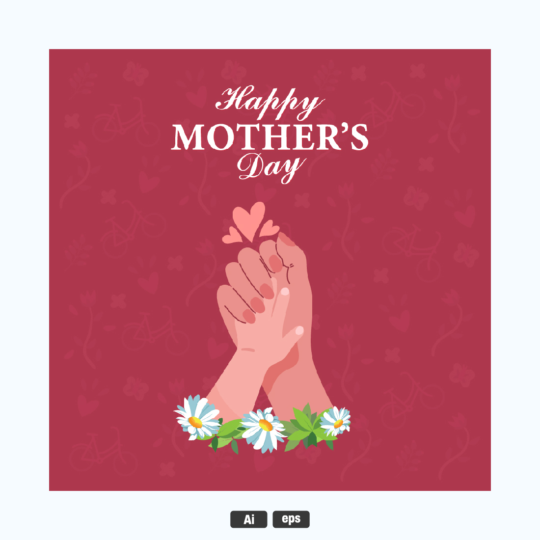 Mother's Days social media banner preview image.