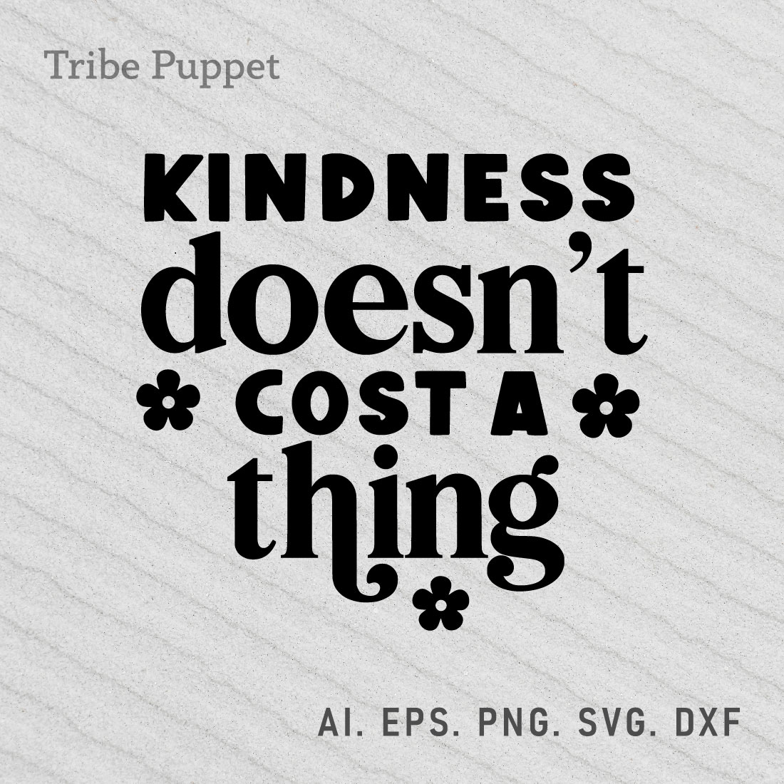 Kindness Typography preview image.