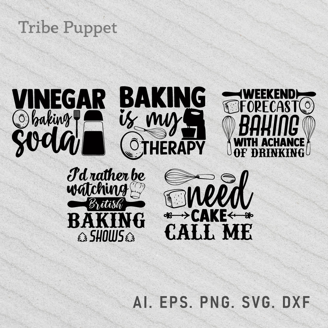 Baking Typography preview image.