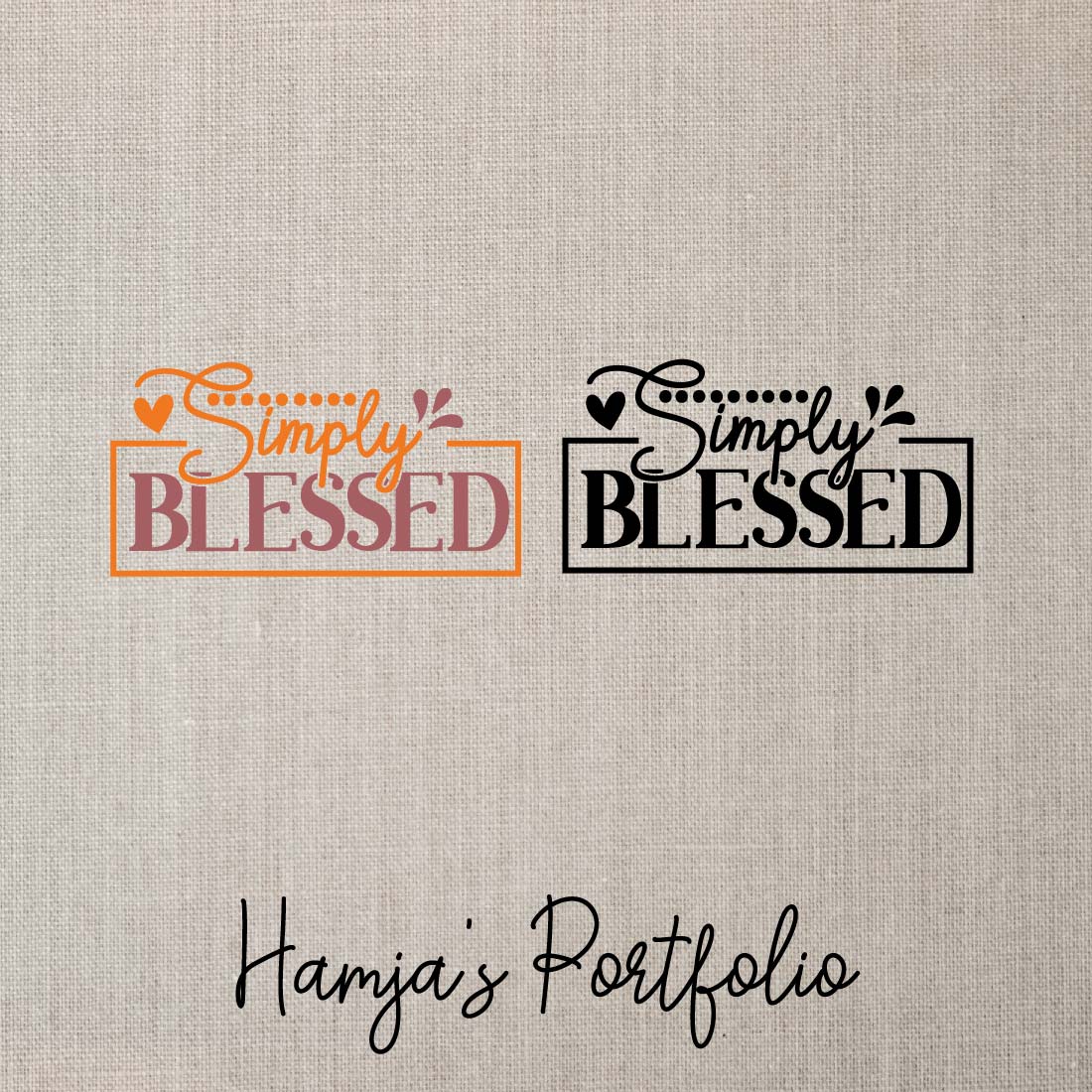 Simply Blessed Vector preview image.