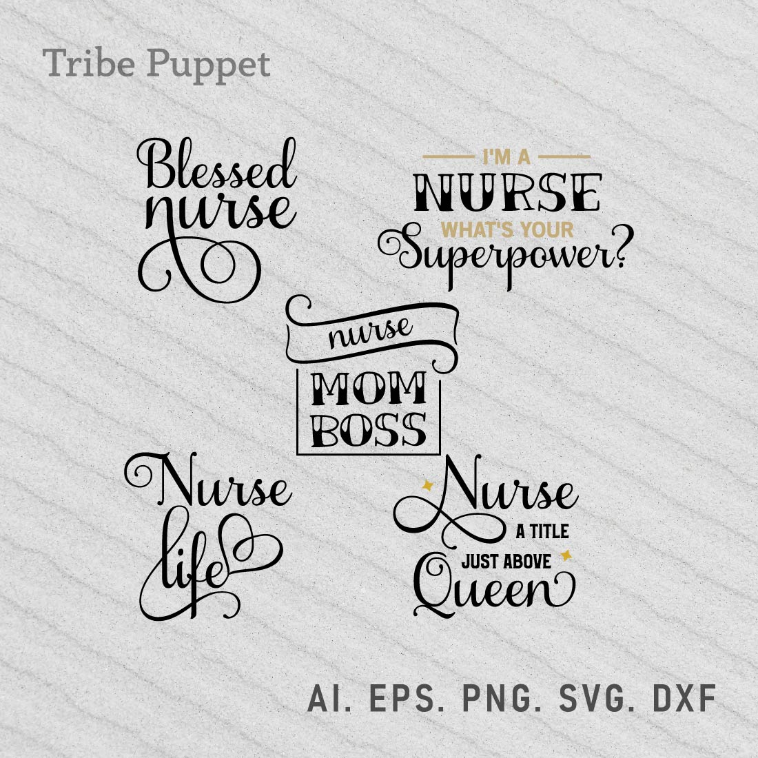 Nurse Typography preview image.