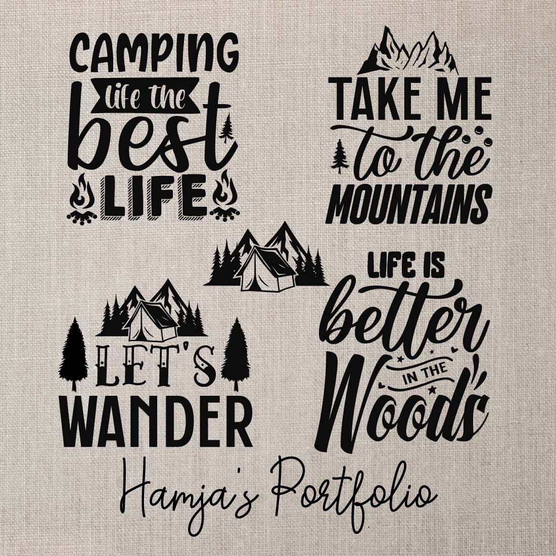 Camping Vector svg preview image.