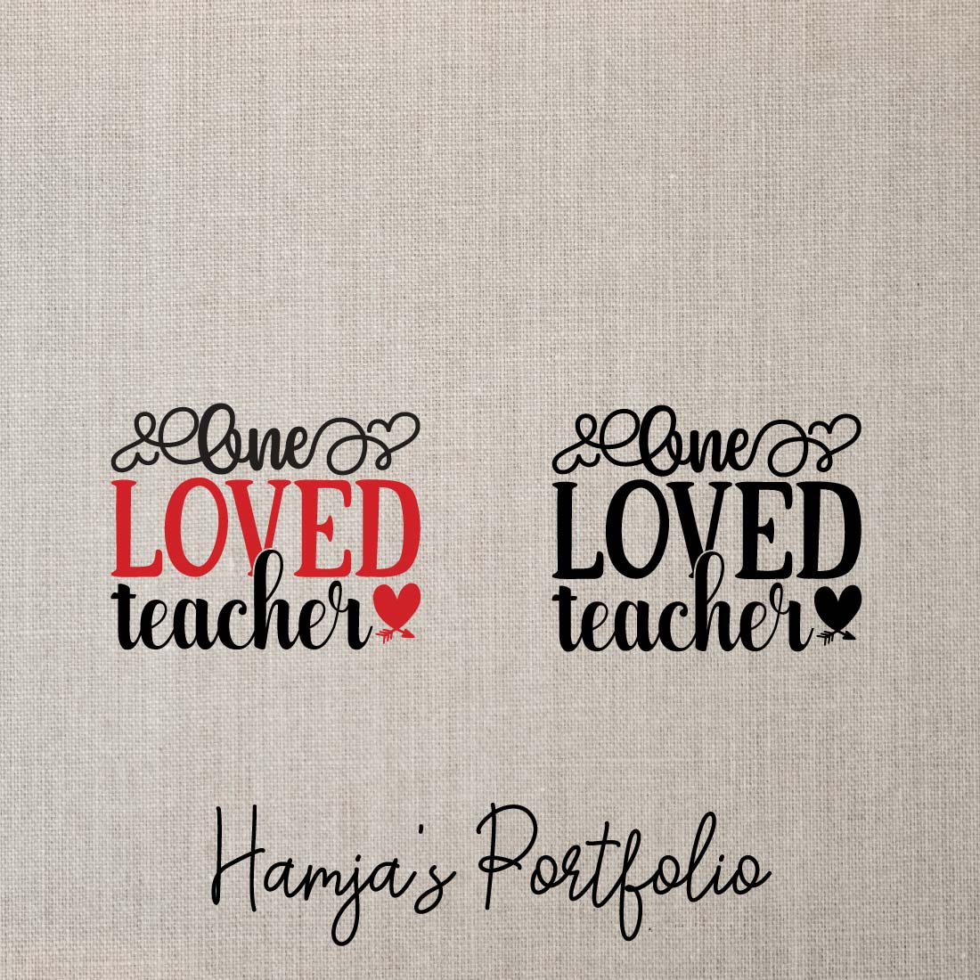 Loved Teacher Vector preview image.