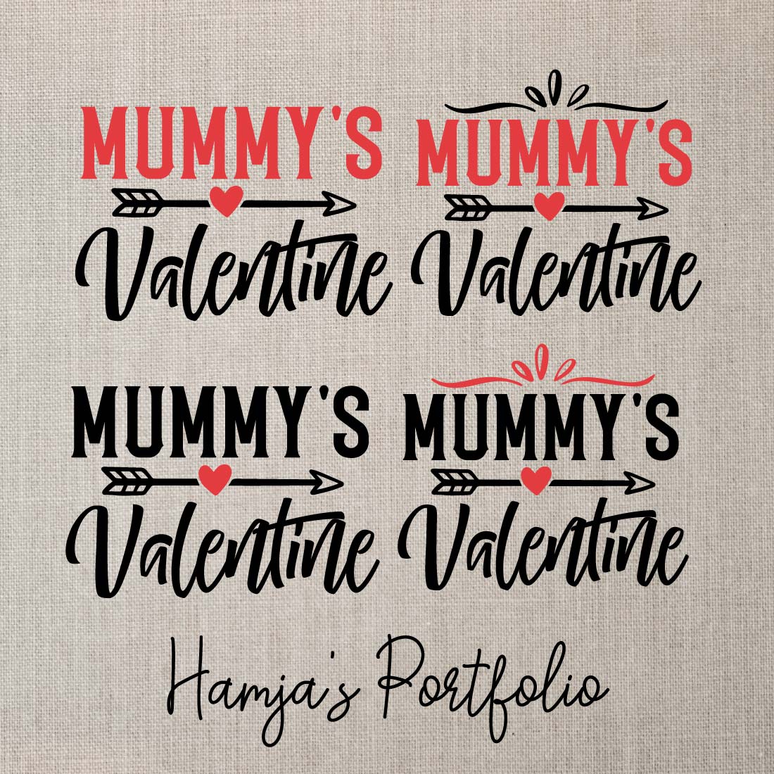 Mummy 's Valentine Vector preview image.