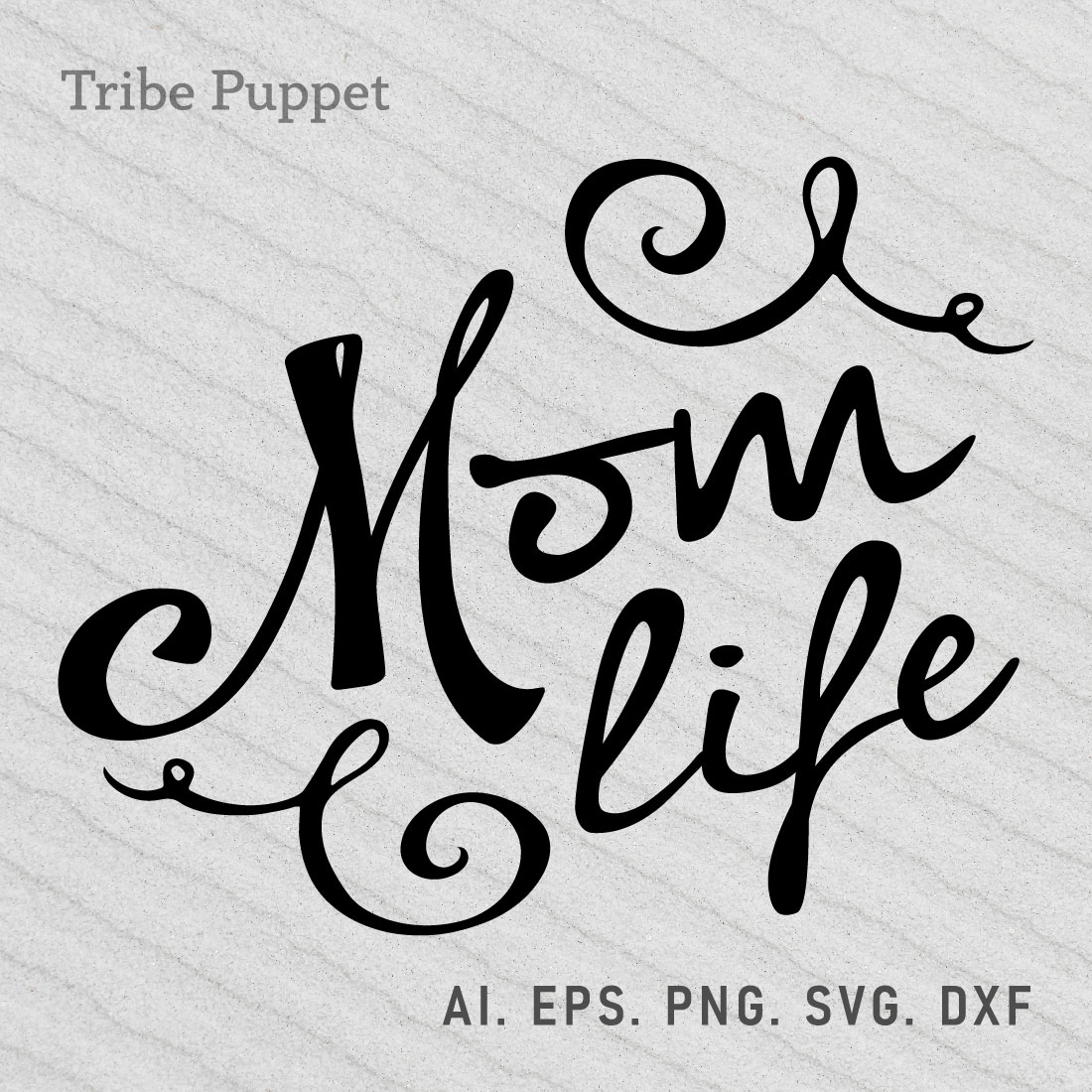 Mom Life Typography preview image.