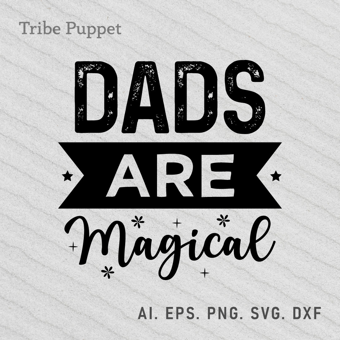 Dad Typography preview image.