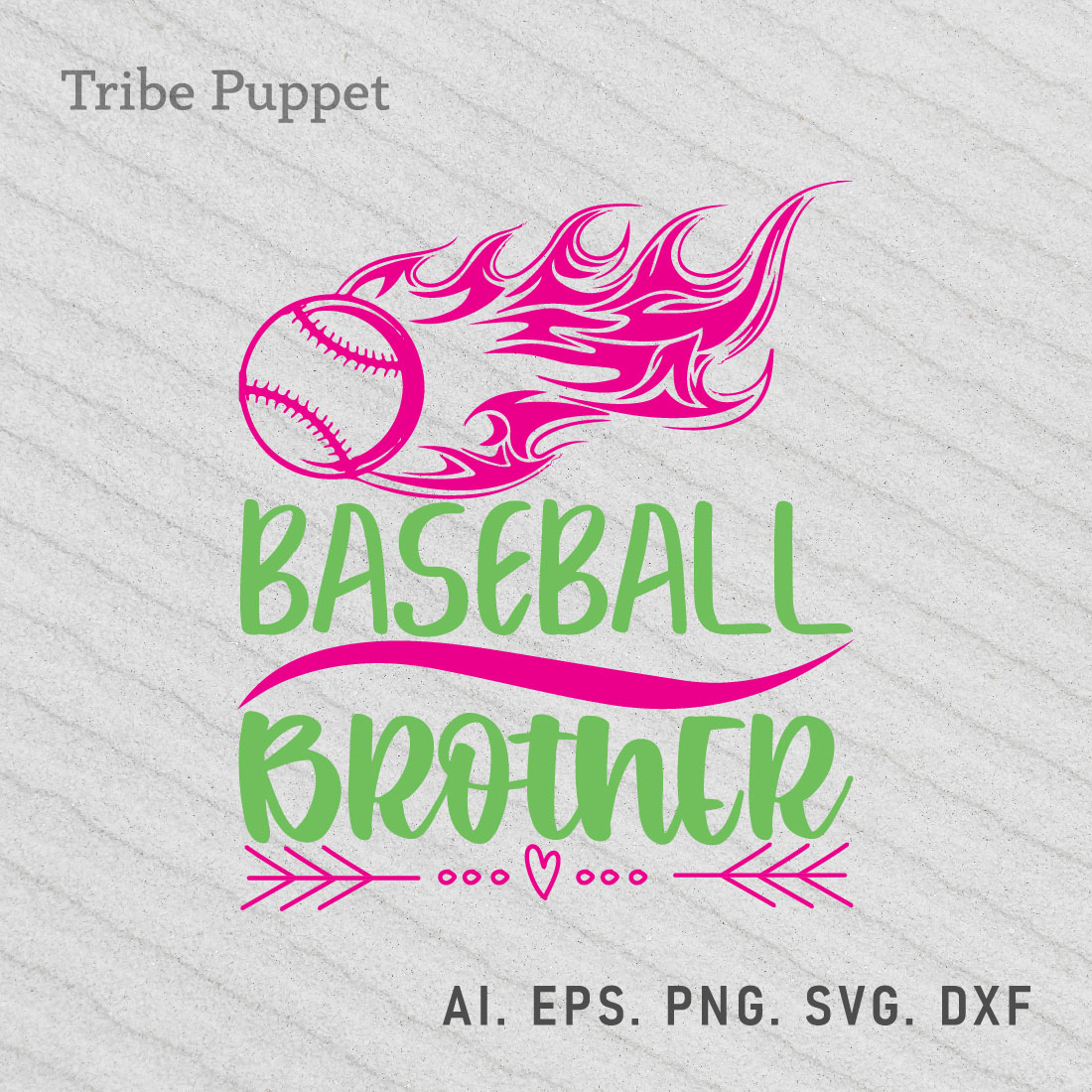 Baseball Typography preview image.